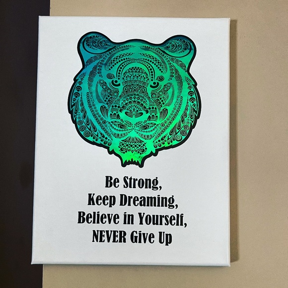 Other - Vinyl Tiger Mandala Canvas